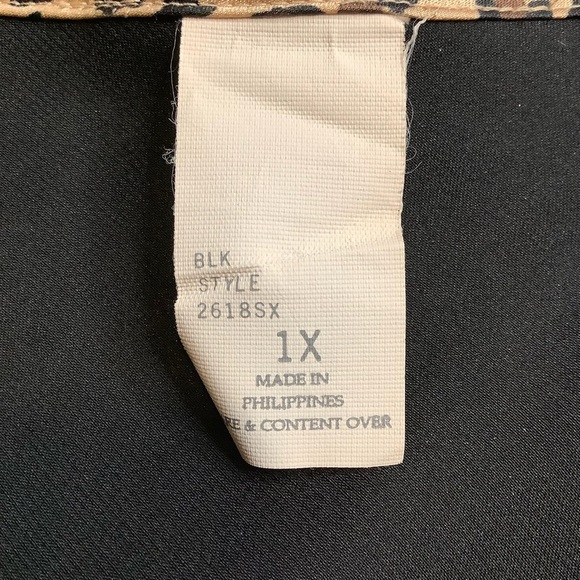 NATORI Private Luxuries Satin Leopard Long Robe & Matching Slip Size 1X - Picture 14 of 16